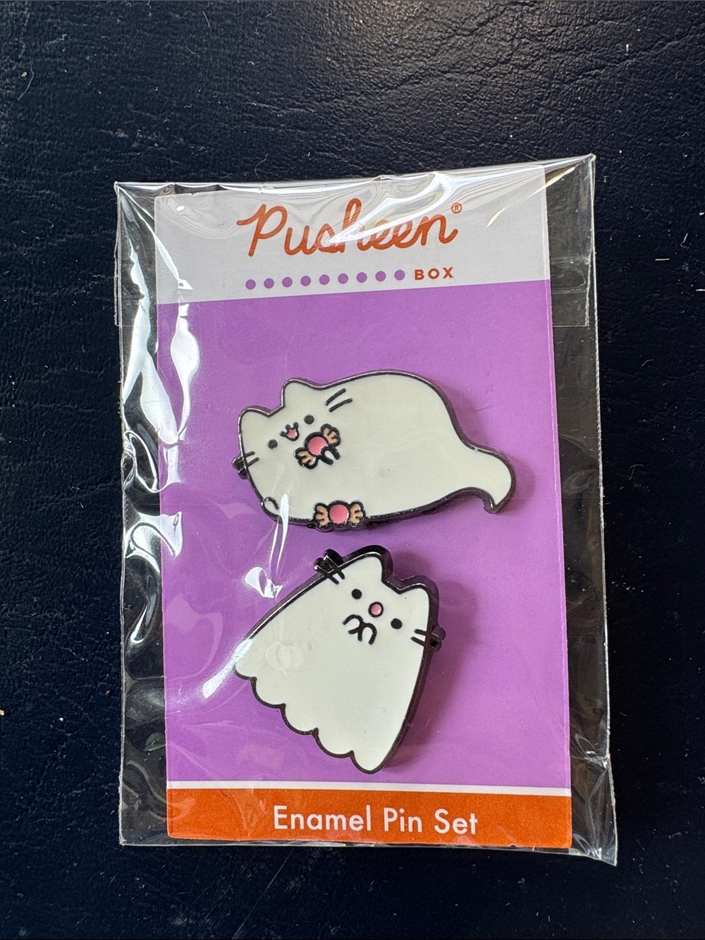 New Pusheen spooky enamel pin set
